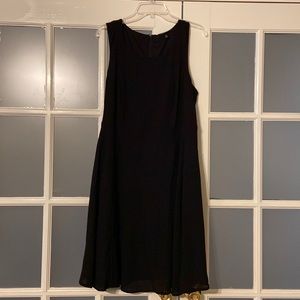 Black knee length dress